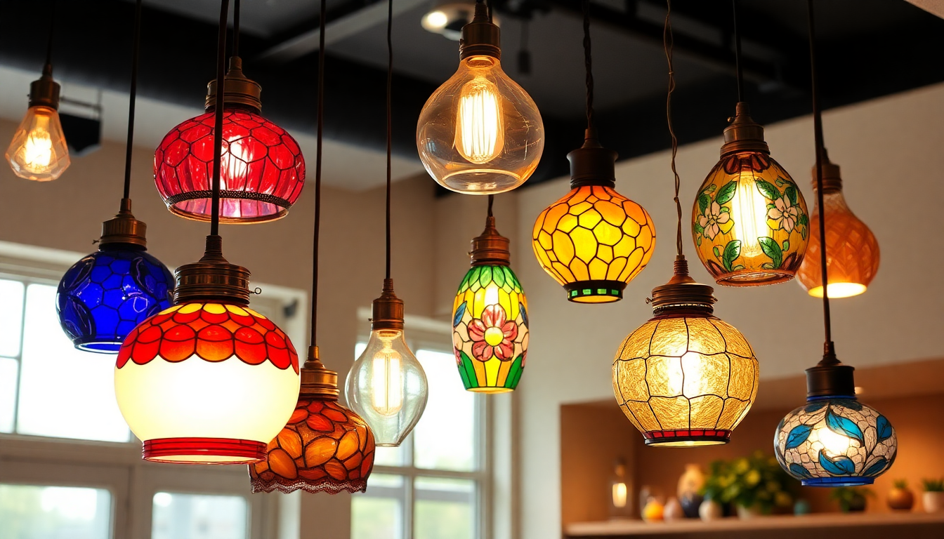 Elevate Your Home with Blown and Stained Glass Pendant Lights: A Stylish Guide to Mixing Modern and Vintage Designs