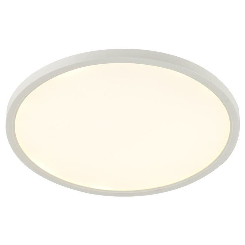 LED Bedroom Golden Ceiling Light 24W Embedded RGB Backlight Flat Round Light