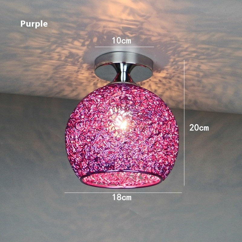 Simple Color LED Ceiling Lamp Bedroom Corridor Lamp