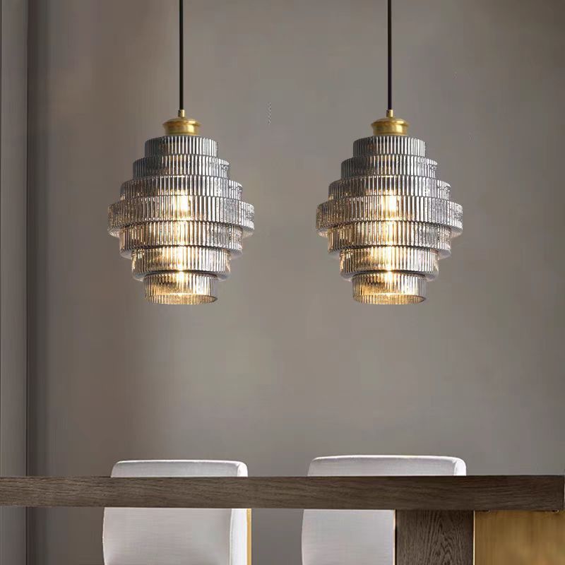 Simple Glass Bedside Small Droplight