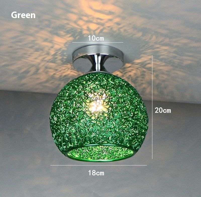Simple Color LED Ceiling Lamp Bedroom Corridor Lamp