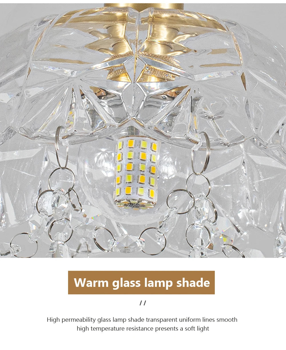 Modern Glass Pendant Lamp - Restaurant Suspension Chandelier for Living Room Dining Room Bedroom Light Fixtures Home Decor Hanging Lamp