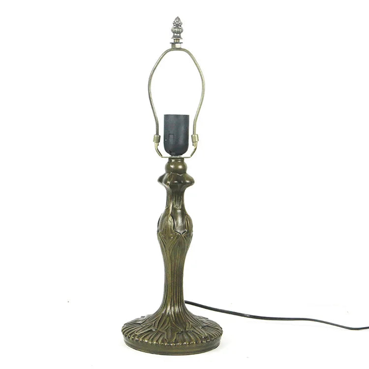 Crystal Yellow Tiffany Style Table Lamp with Stained Glass Shade  Elegant LED Bedside Lighting