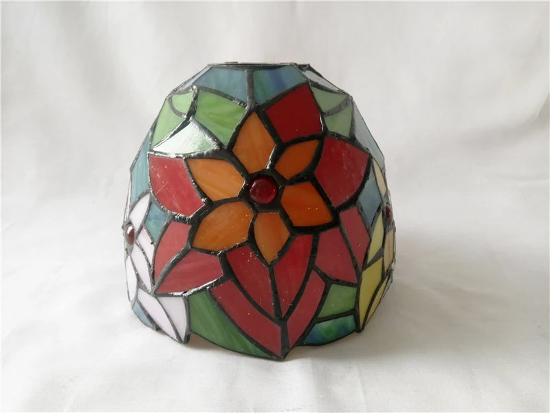 Baroque Stained Glass Pendant Light - 3-Light LED Suspension Fixture for Dining Room Kitchen  Hotel