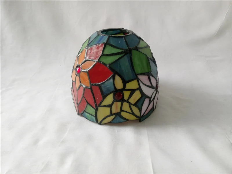 Baroque Stained Glass Pendant Light - 3-Light LED Suspension Fixture for Dining Room Kitchen  Hotel