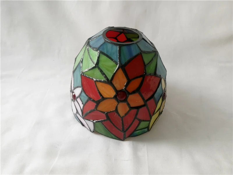 Baroque Stained Glass Pendant Light - 3-Light LED Suspension Fixture for Dining Room Kitchen  Hotel