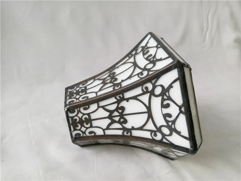 Baroque Stained Glass Pendant Light - 3-Light LED Suspension Fixture for Dining Room Kitchen  Hotel