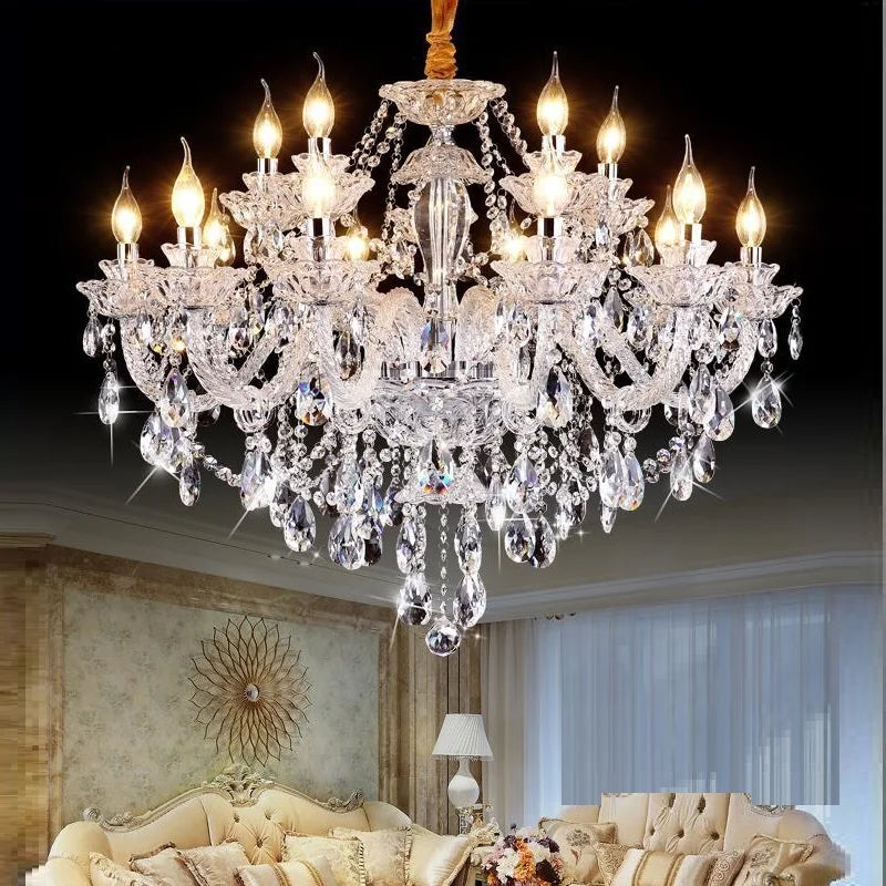 Luxury K9 Modern Crystal Lustres de Cristal Lamps Chandeliers Home Decoration Lighting Fixture for Living Room