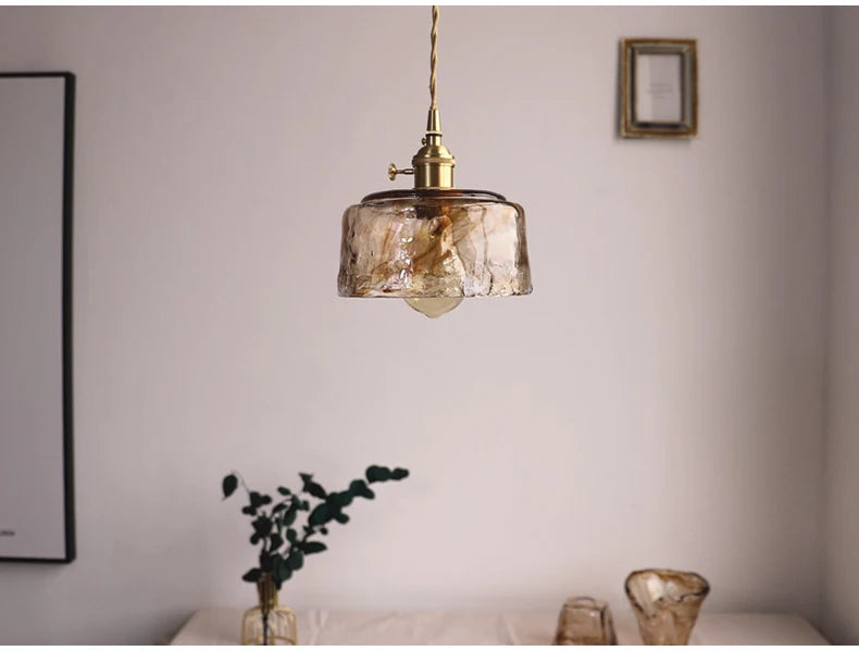 Modern Brass Glass Pendant Lamp Kitchen Hanging Chandelier for Ceiling Dining Room Living Room Bedroom Modern Suspension