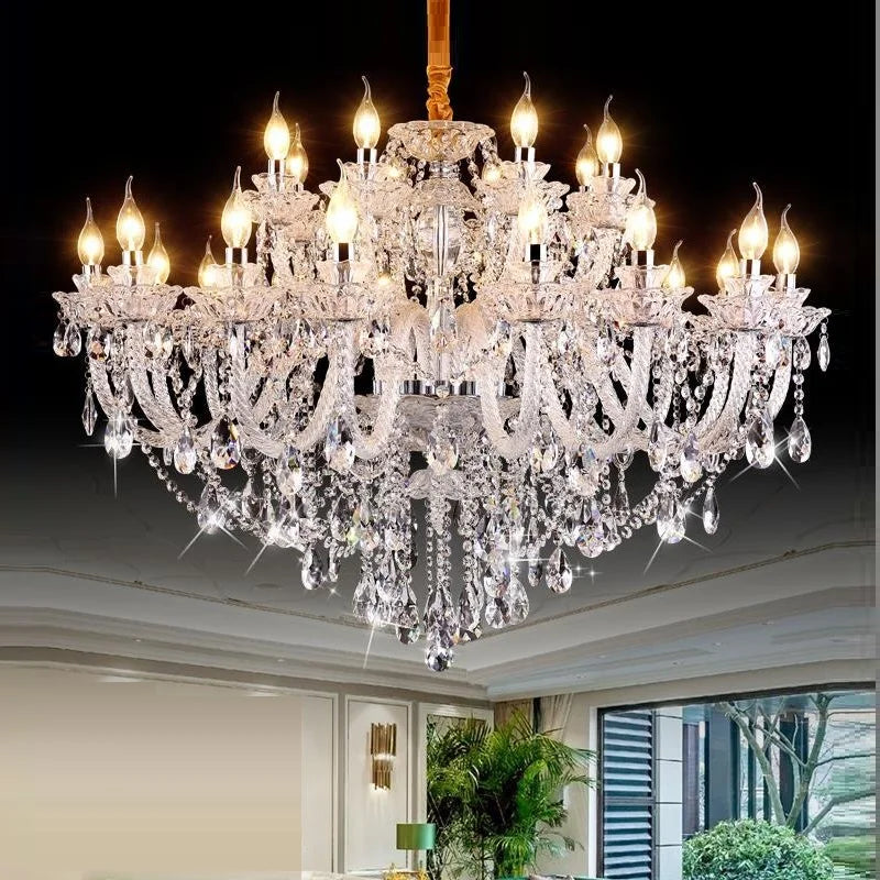 Luxury K9 Modern Crystal Lustres de Cristal Lamps Chandeliers Home Decoration Lighting Fixture for Living Room
