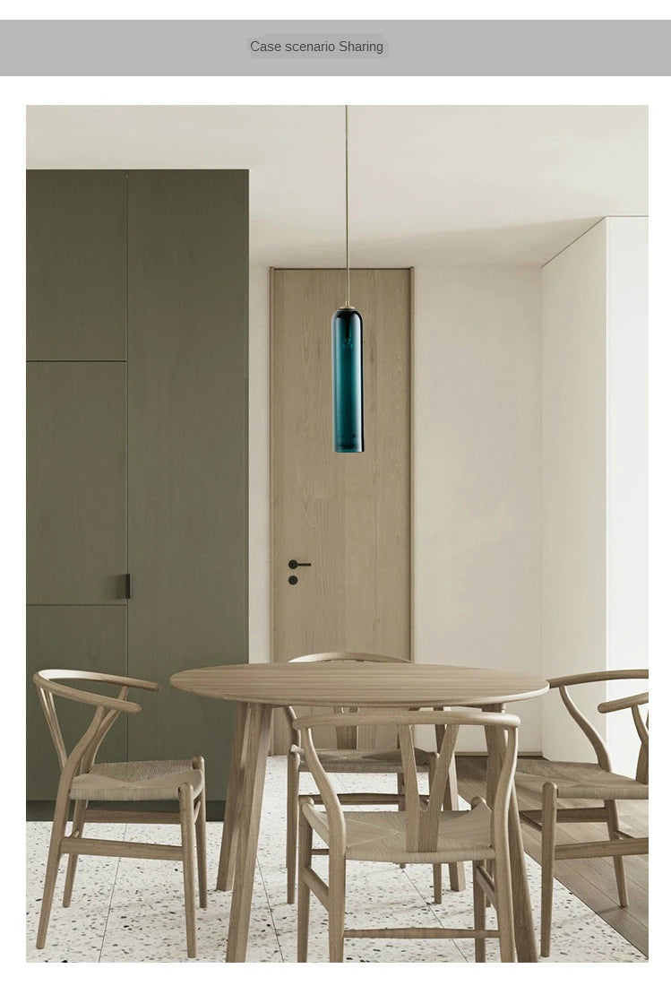 Modern Pendant Lamp LED Glass Nordic Hanging Lighting Fixtures Suspension  Creative Living Bedside Bedroom Indoor Chandeliers