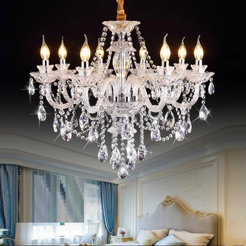 Luxury K9 Modern Crystal Lustres de Cristal Lamps Chandeliers Home Decoration Lighting Fixture for Living Room