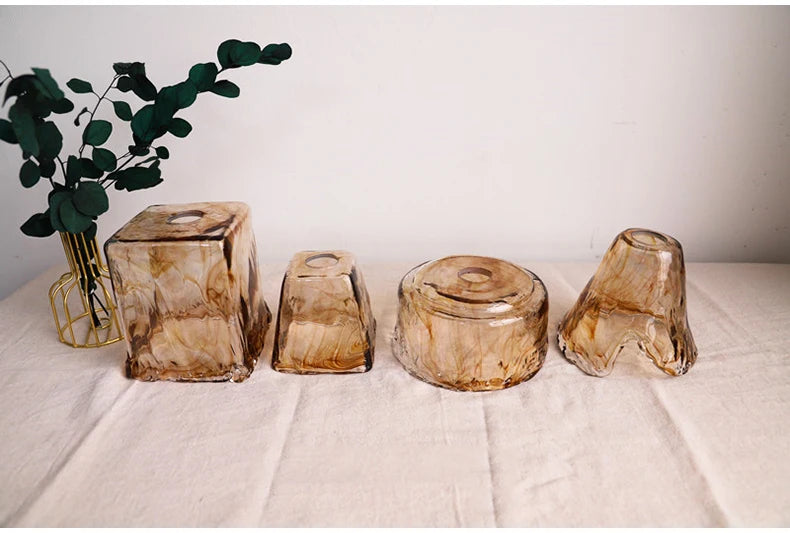 Modern Brass Glass Pendant Lamp Kitchen Hanging Chandelier for Ceiling Dining Room Living Room Bedroom Modern Suspension