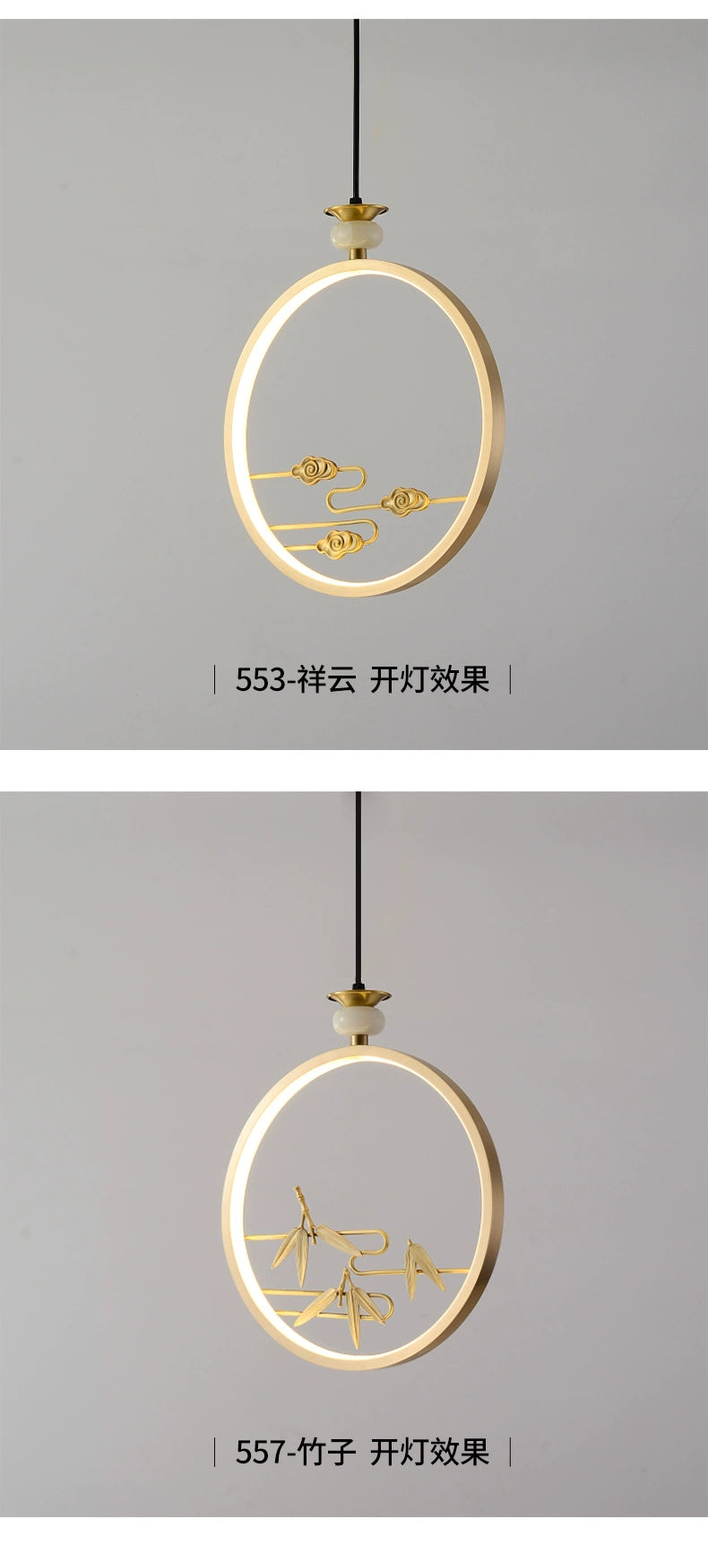 Elegant Copper Bedside Chandelier - Simple Luxury Droplight for Bedroom and Dining Room