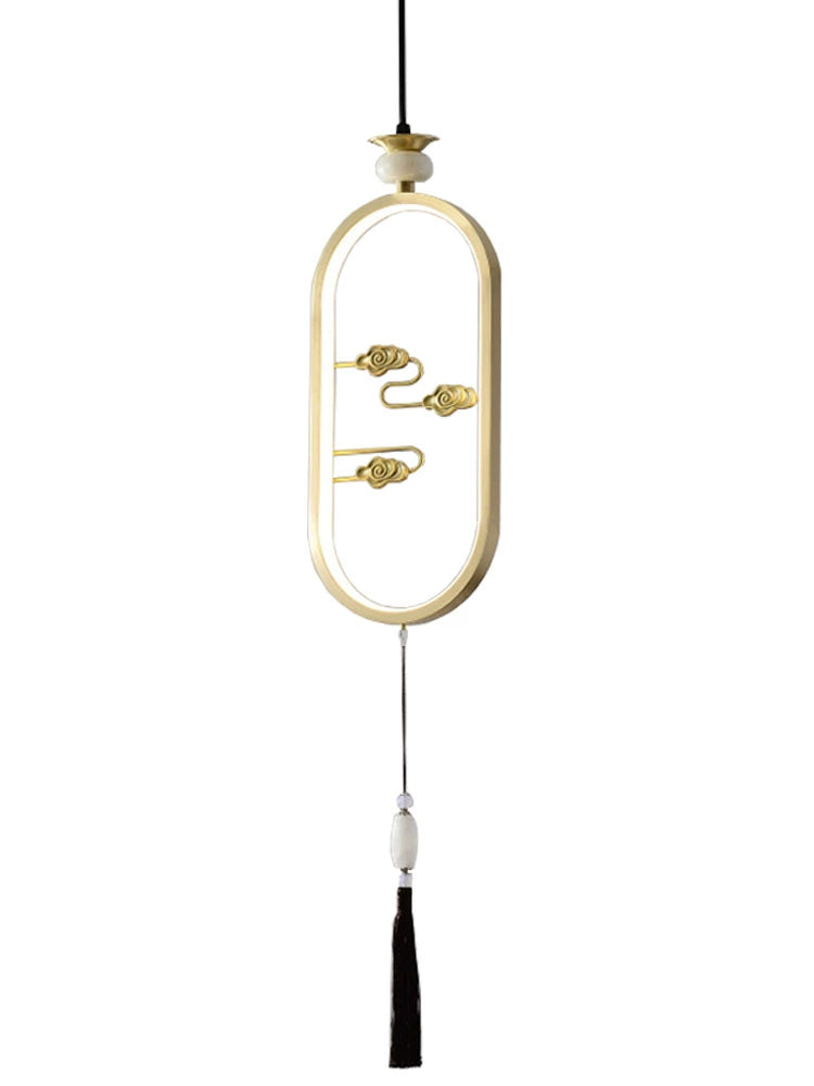 Elegant Copper Bedside Chandelier - Simple Luxury Droplight for Bedroom and Dining Room