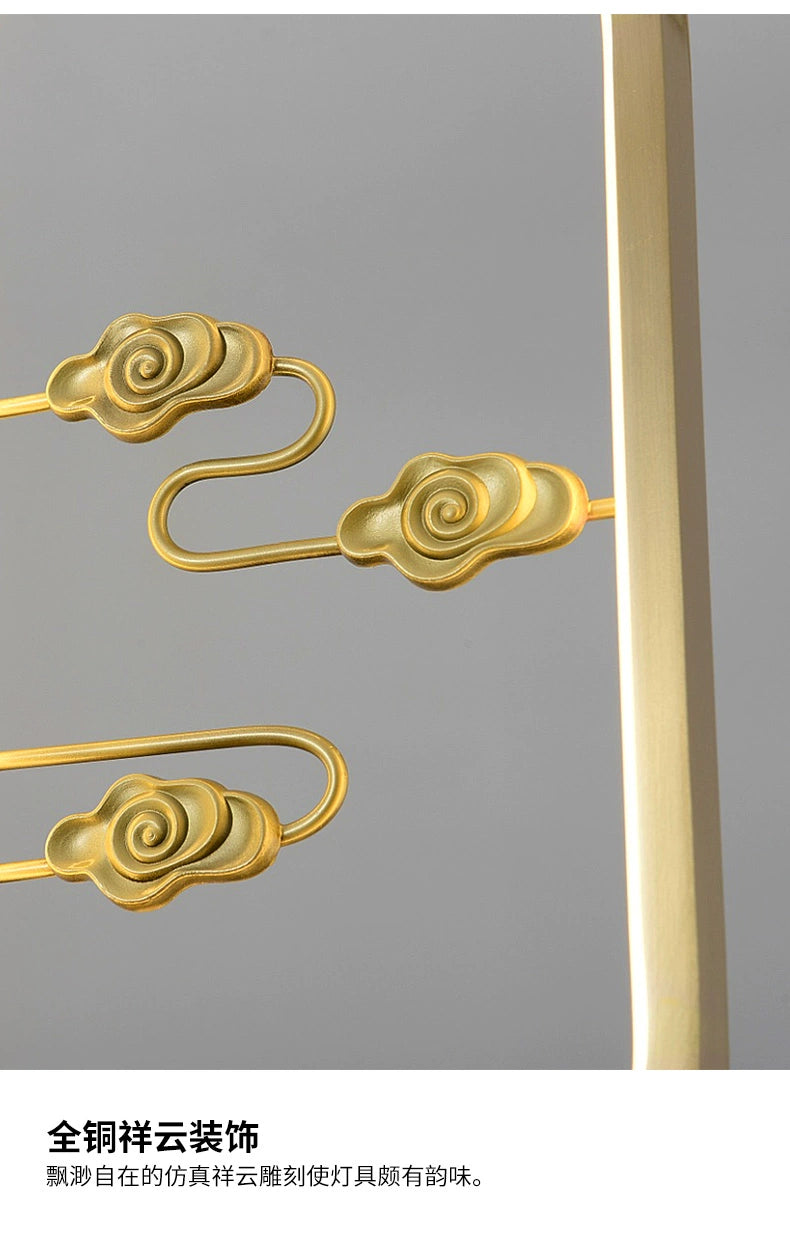 Elegant Copper Bedside Chandelier - Simple Luxury Droplight for Bedroom and Dining Room