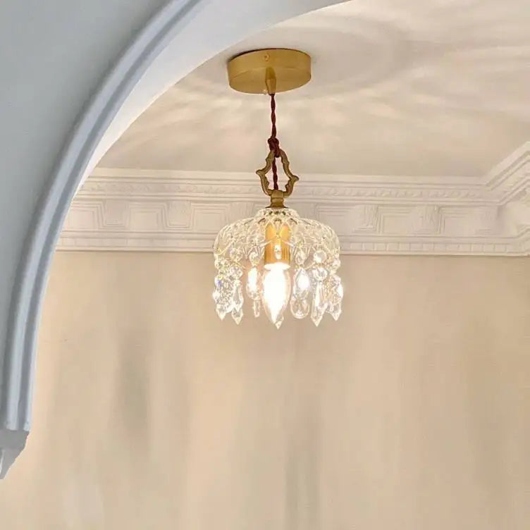 Modern LED Pendant Light Crystal Chandeliers Bedroom Luxury Glass Lamp for Home Decor Suspension Hanging Lights Fixtures