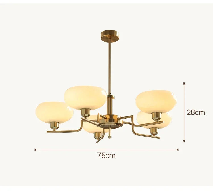 French Bauhaus Medieval Ceiling Lamp Creative Bedroom Chandelier for Study Room and Living Room Designer Retro Lamp