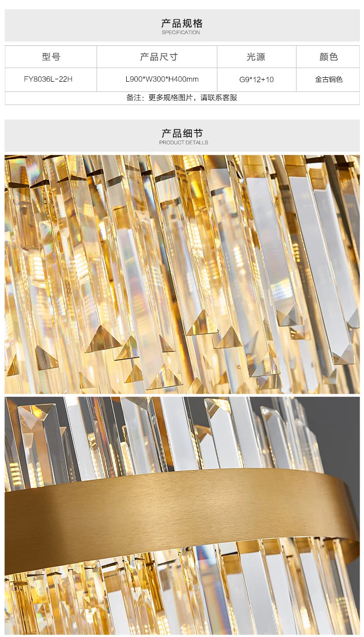 Modern Crystal Chandelier with Polished Stainless Steel Finish - Elegant LED Lighting for Living Room Dining Room and Bedroom