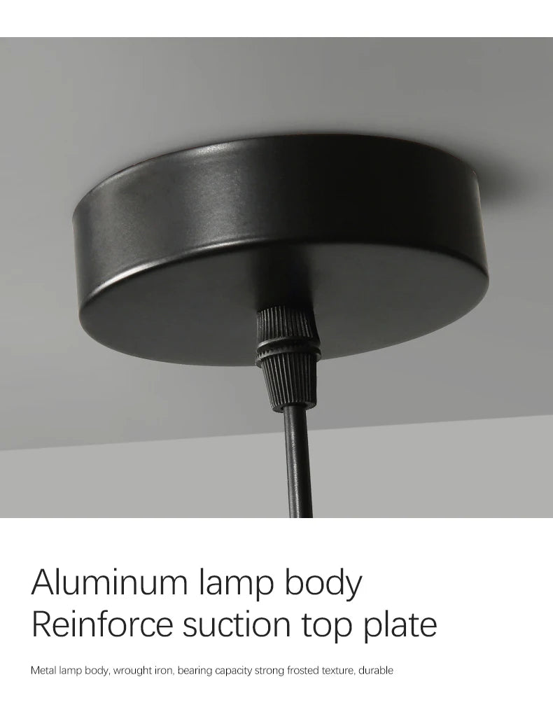 Nordic Glass Pendant Light for Kitchen Island Chandelier Smoke Gray Hanging Lamp for Living Room Dining Room