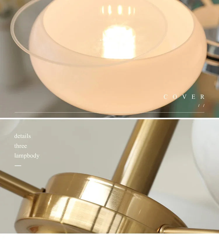 French Bauhaus Medieval Ceiling Lamp Creative Bedroom Chandelier for Study Room and Living Room Designer Retro Lamp