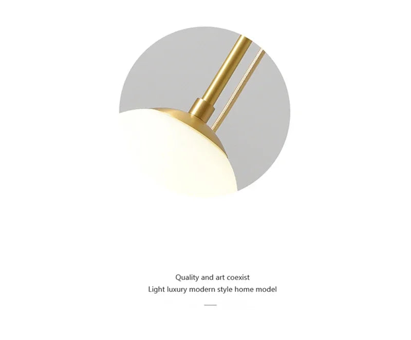 Modern Glass Ball LED Pendant Lamp for Dining Room Hotel Lobby and Stairs - Elegant Chandelier Hanging Light