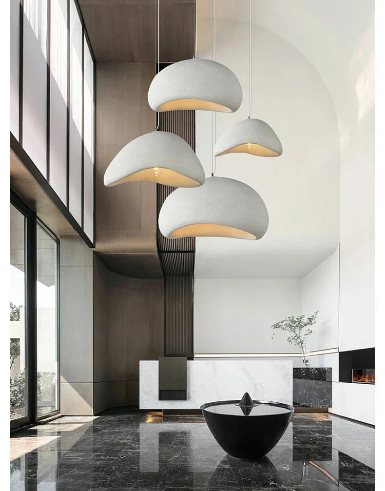 Japanese Style Ceiling Chandelier Modern Dining Table Pendant Light for Living Room Bedroom Loft Hanging Lamp