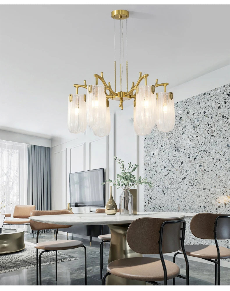 Luxury Villa Living Room Crystal Chandelier Home Indoor Lighting Decor Ceiling Chandelier Bedroom Study Crystal Light