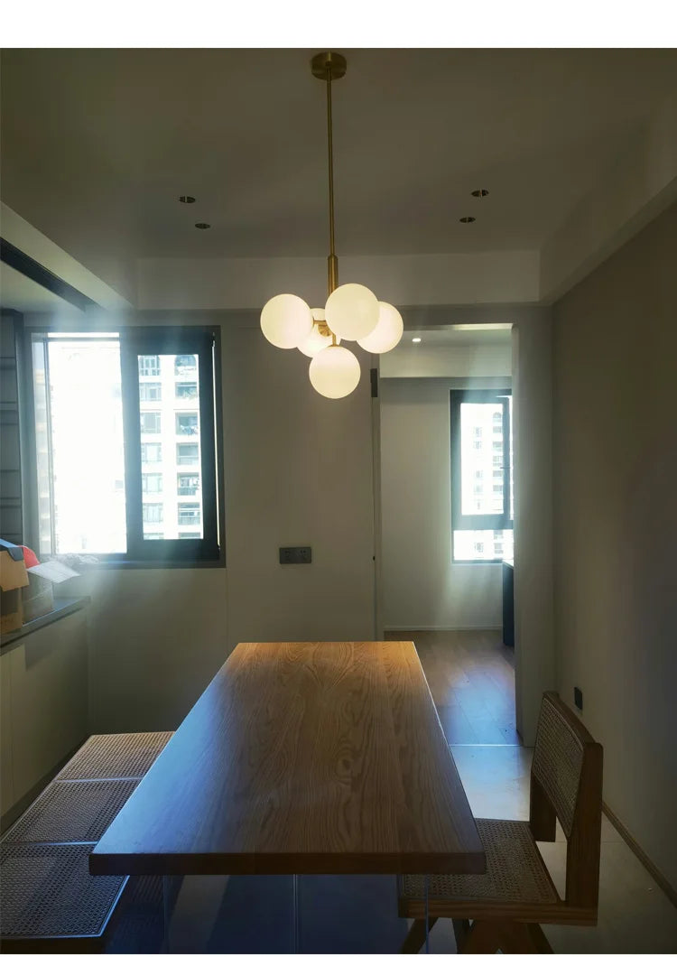 Luxury Glass Chandelier Lighting for Living Room Decor Dining Table Pendant Lights Indoor Restaurant Apartment Hanging Lamp