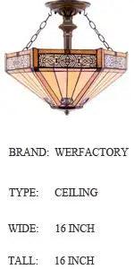 Yellow Hexagon Stained Glass Torchiere Floor Lamp - 66in Tall Corner Accent Light for Living Room and Bedroom Handcrafted Collectible Decor