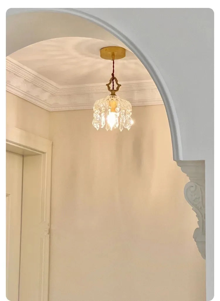 Modern LED Pendant Light Crystal Chandeliers Bedroom Luxury Glass Lamp for Home Decor Suspension Hanging Lights Fixtures