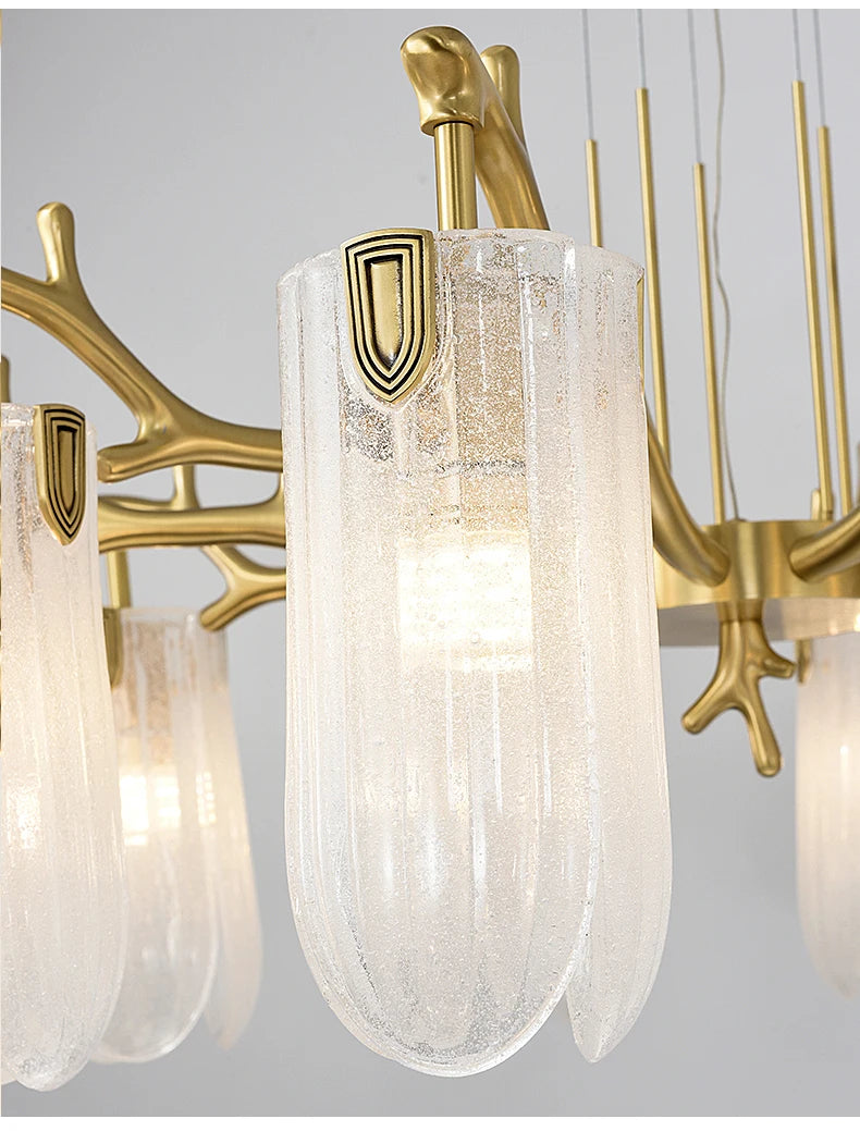 Luxury Villa Living Room Crystal Chandelier Home Indoor Lighting Decor Ceiling Chandelier Bedroom Study Crystal Light