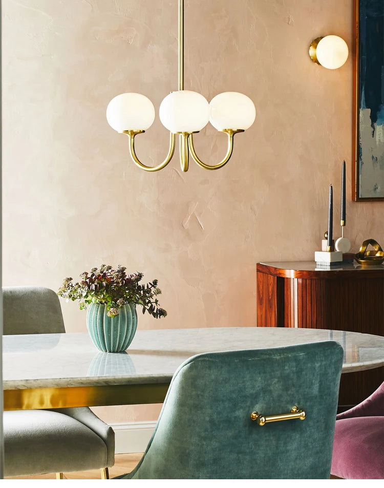 Pink Glass Balls Chandelier Elegance Design for Home and Commercial Space