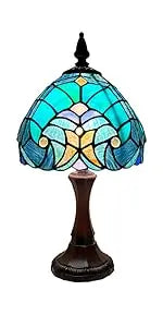 Antique Style Tall Standing Stained Glass Reading Floor Lamp - Luxurious Handcrafted Lighting for Cozy Spaces