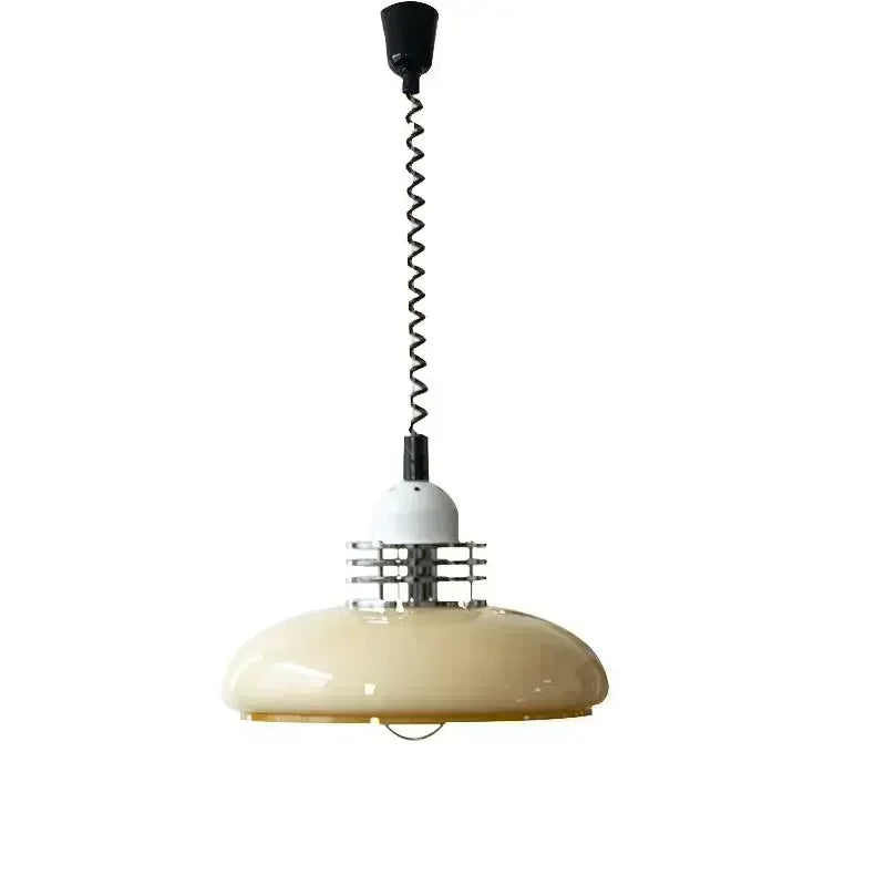 Bauhaus Glass Pendant Light LED Medieval Retro Retractable Chandeliers Restaurant Bar Bedroom Study Pendant Hanging Lamp Lustre