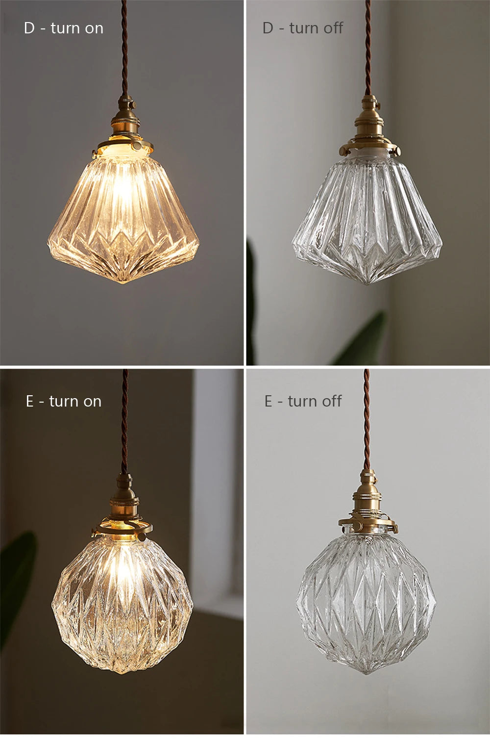 Glass Pendant Light Nordic Dining Room Retro Chandeliers Creative Minimal Transparent Lampshade For Restaurant Lamp Lustre