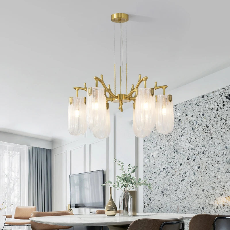 Luxury Villa Living Room Crystal Chandelier Home Indoor Lighting Decor Ceiling Chandelier Bedroom Study Crystal Light