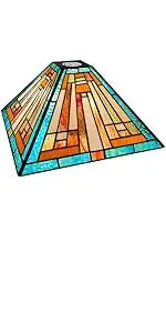 Mission Style Green Stained Glass Floor Lamp - Antique Double Light Reading Lamp with Handcrafted Elegance for Home Decor