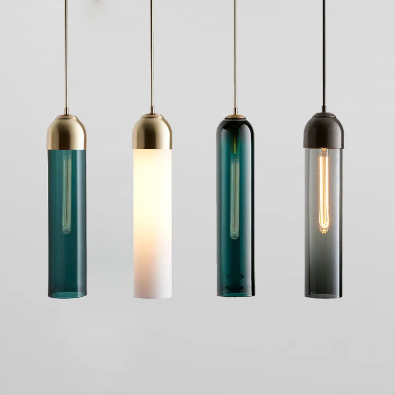 Modern Pendant Lamp LED Glass Nordic Hanging Lighting Fixtures Suspension  Creative Living Bedside Bedroom Indoor Chandeliers
