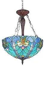 Antique Style Tall Standing Stained Glass Reading Floor Lamp - Luxurious Handcrafted Lighting for Cozy Spaces