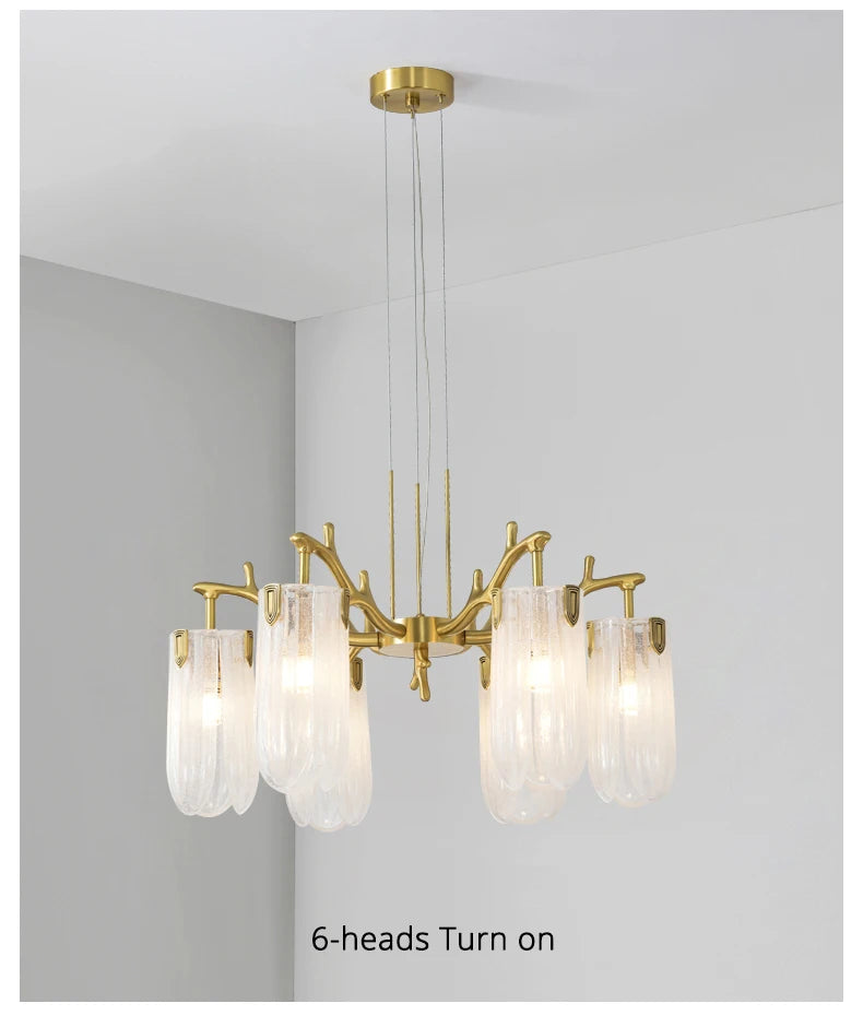 Luxury Villa Living Room Crystal Chandelier Home Indoor Lighting Decor Ceiling Chandelier Bedroom Study Crystal Light