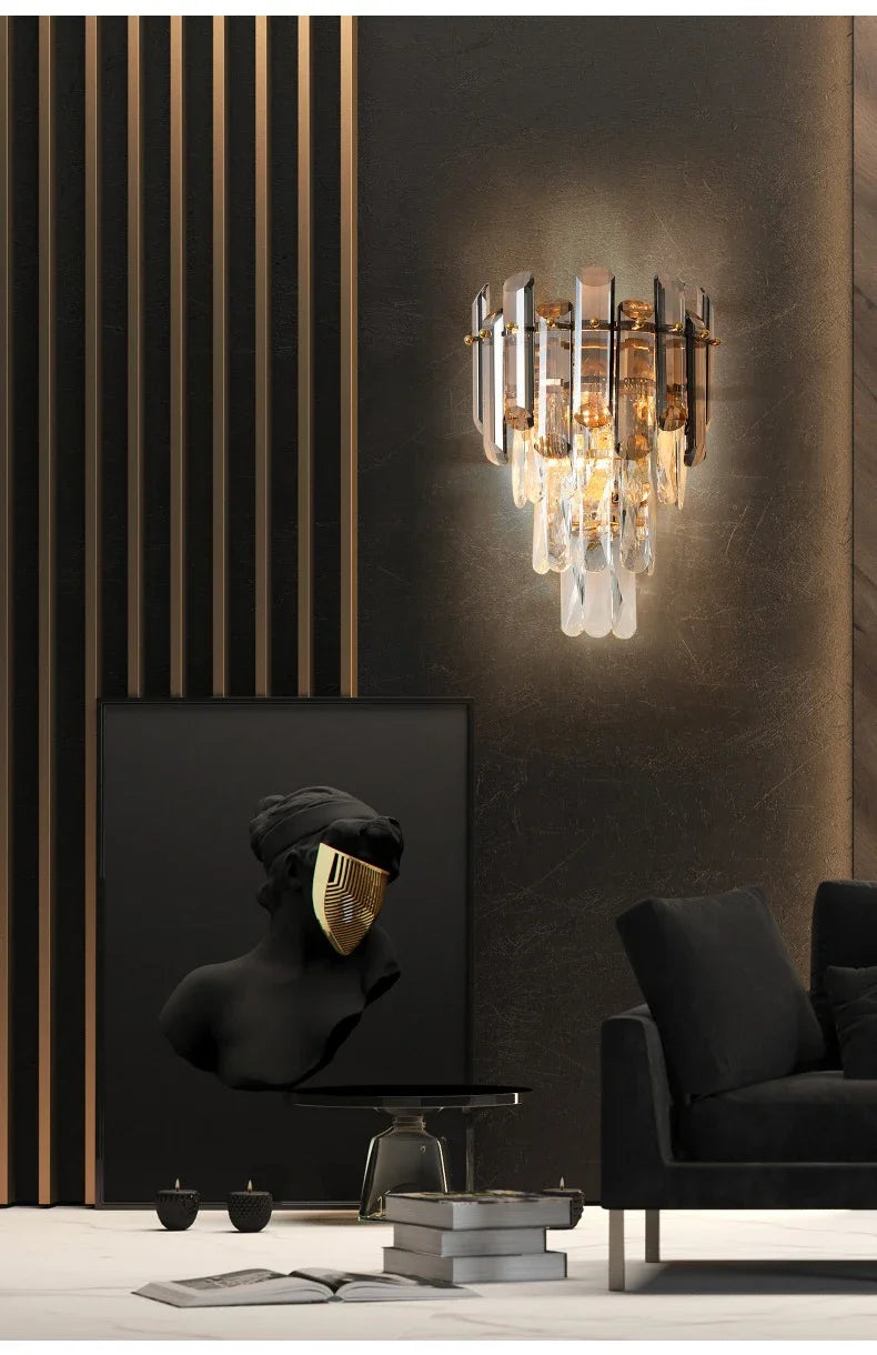 LED Crystal Chandeliers - Gold Luxury Lighting for Dining Living Room Bedroom and Kitchen Island - Indoor Hanging Light