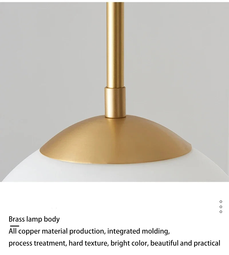 Modern Glass Ball LED Pendant Lamp for Dining Room Hotel Lobby and Stairs - Elegant Chandelier Hanging Light