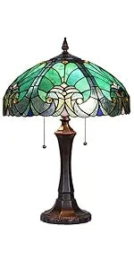 Antique Style Tall Standing Stained Glass Reading Floor Lamp - Luxurious Handcrafted Lighting for Cozy Spaces