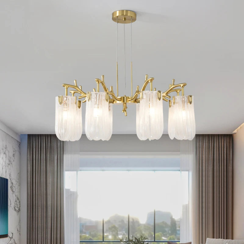 Luxury Villa Living Room Crystal Chandelier Home Indoor Lighting Decor Ceiling Chandelier Bedroom Study Crystal Light