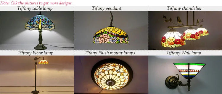 Tiffany Style LED Floor Lamp with Red Stained Glass Rose Shade  63-Inch Tall Standing Reading Light