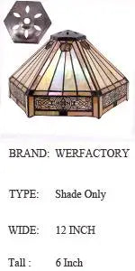 Yellow Hexagon Stained Glass Torchiere Floor Lamp - 66in Tall Corner Accent Light for Living Room and Bedroom Handcrafted Collectible Decor