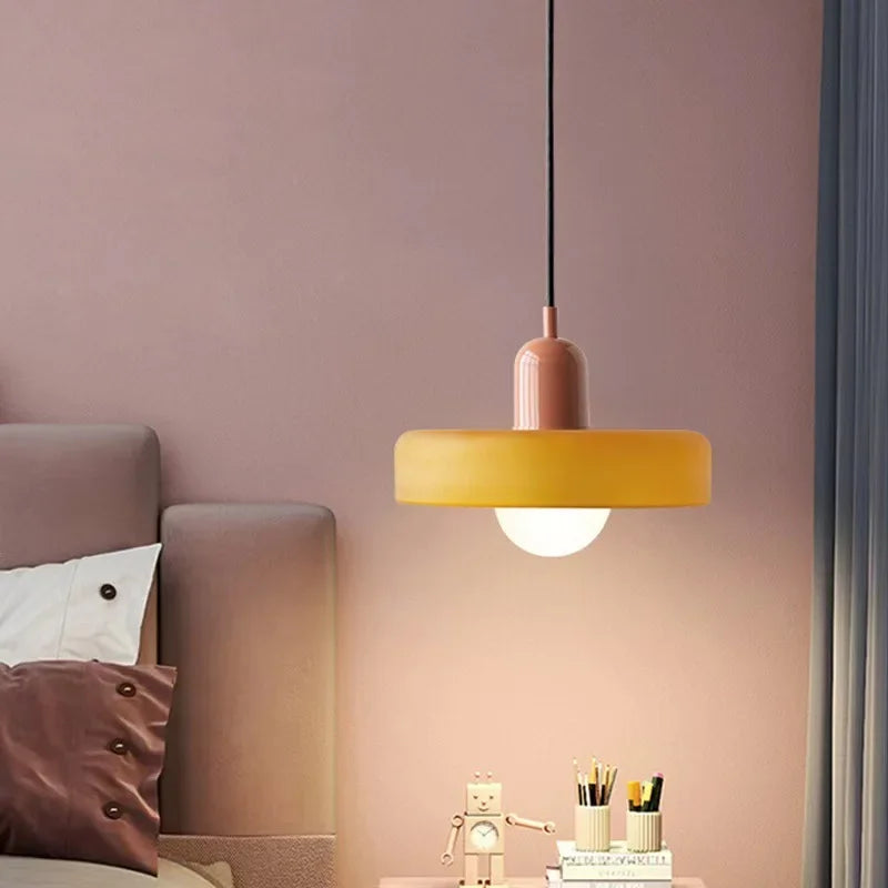 Macaron Pendant Light Chandelier For Living Dining Room Bedroom Study Room Glass Hanging Lamp Lighting Fixture Luster