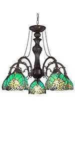 Antique Style Tall Standing Stained Glass Reading Floor Lamp - Luxurious Handcrafted Lighting for Cozy Spaces