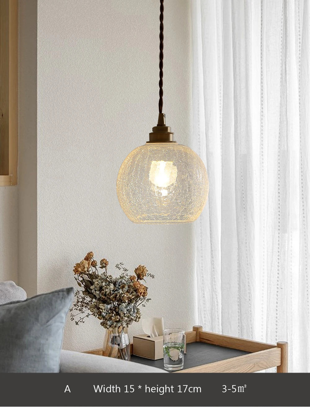 Glass Pendant Light Nordic Dining Room Retro Chandeliers Creative Minimal Transparent Lampshade For Restaurant Lamp Lustre